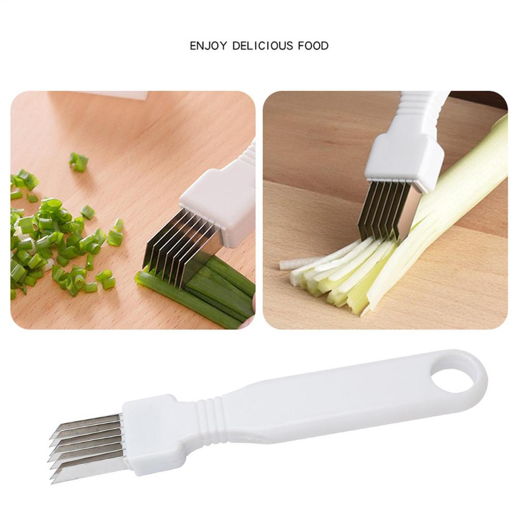 Scallion Slicer Tool Multifunctional stainless steel onion cutter  shredder scallion cutter Household Vegetable Cutter Tools