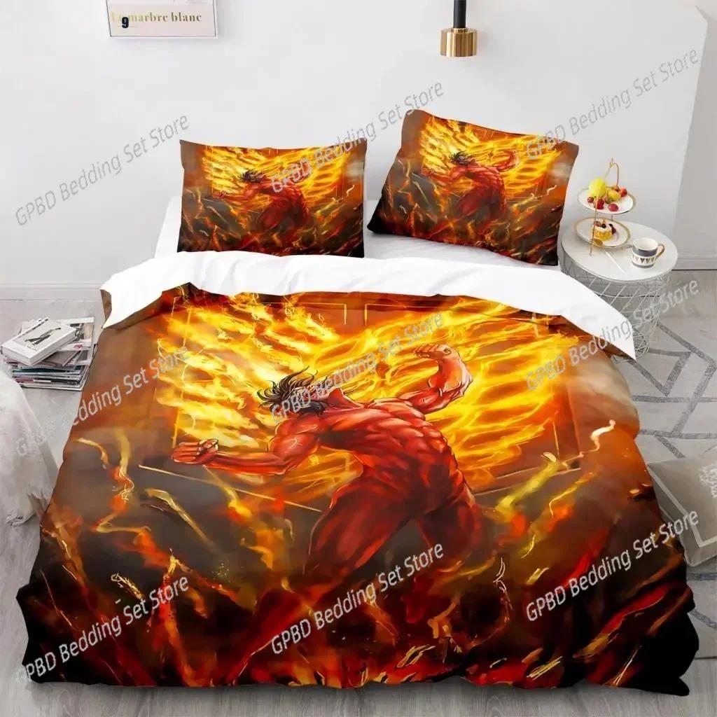 Luxury  New 3D Print Anime Attack On Titan Bedding Set Single Twin Full Queen King Size Bedding Set Duvet cover Sets Home