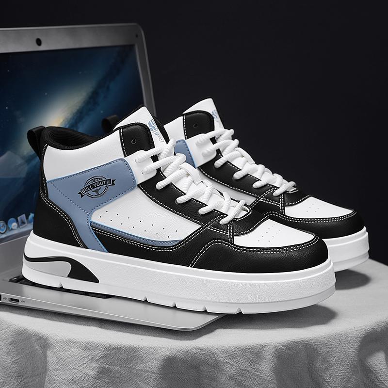 

Мода 2024 Ретро Повседневная Обувь Высокие Мужские Вулканизированные Кеды на Платформе Мужские Удобные Спортивные Кроссовки для Открытого Воздуха Теннисные Туфли 39