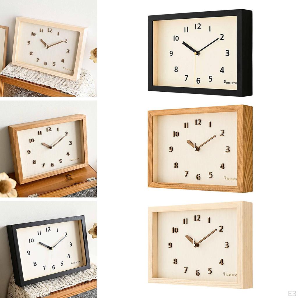 Wall Clock Desk Decorative Modern Fashion Silent Home Decoration for Bedroom Kitchen Indoor