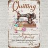 Vintage Sewing Machine Tin Sign Wall Art Decor for Home Cafe