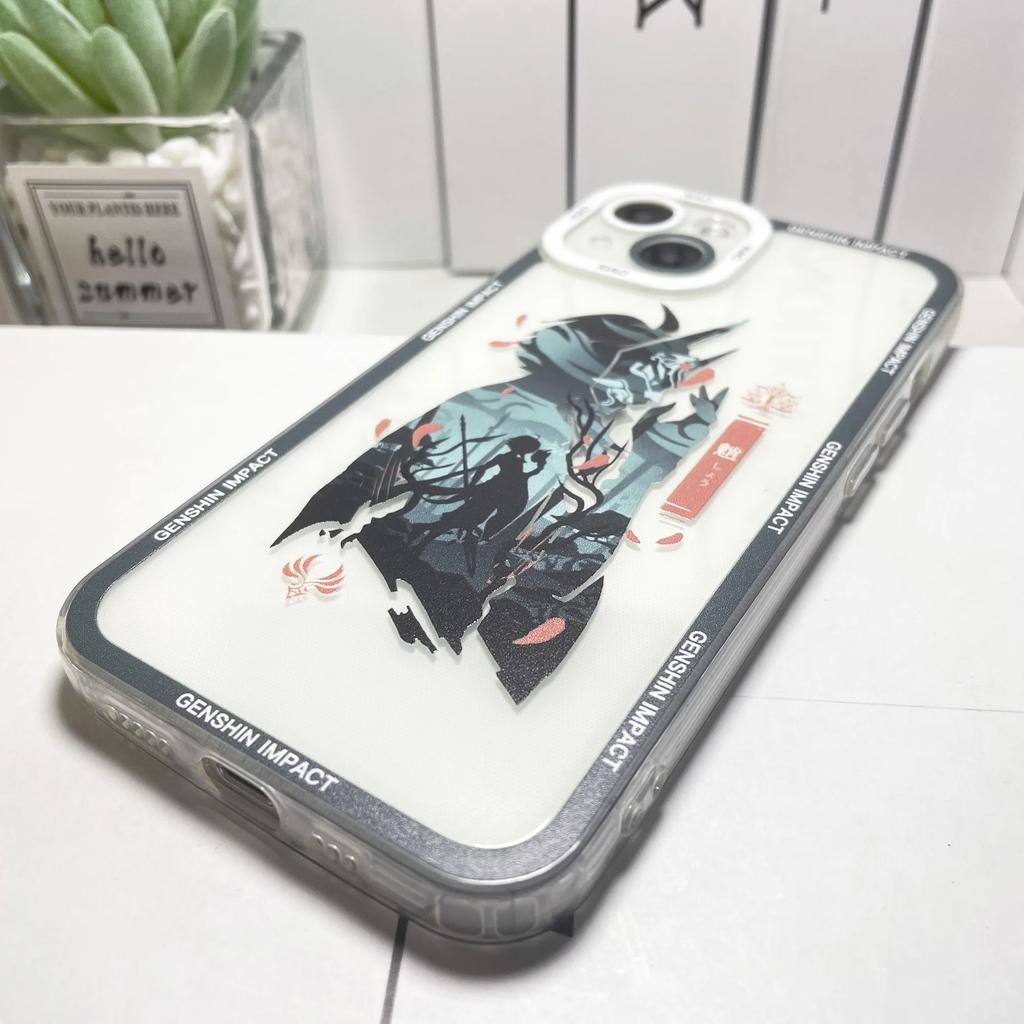 Genshin Impact Phone Case For iPhone 16 15 14 13 12 11 Pro Max Mini XS X XR SE 7 8 Plus HuTao Zhongli Raiden Shogun Xiao Funda