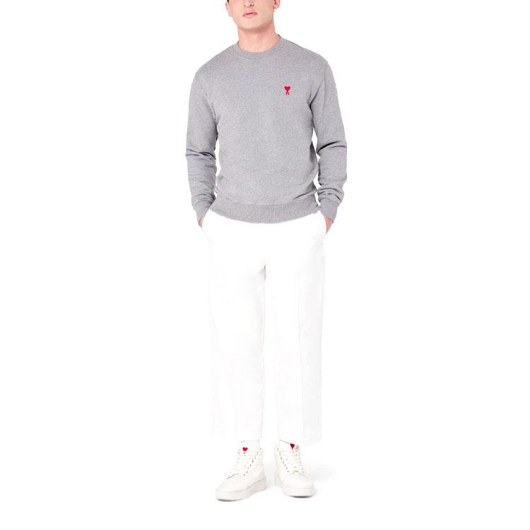 AMIPARIS Sweatshirt Men's Heather Gray A21HJ007730-055