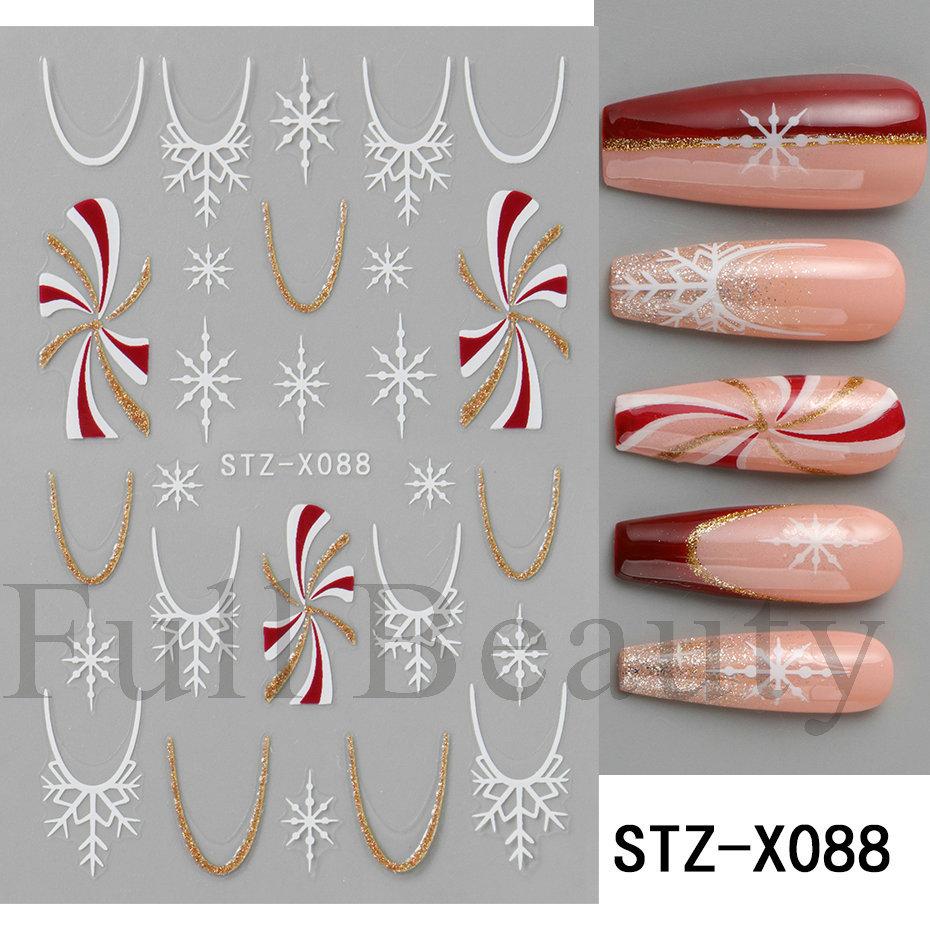 Nail Art Stickers Valentine's Day Romantic Mini Love Hollow Love French Love Adhesive Nail Stickers