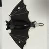 Creative Bat Wallet Keychain Coin Purse Leather Bat Keychain Funny Halloween Bat Pendant  Key Decor