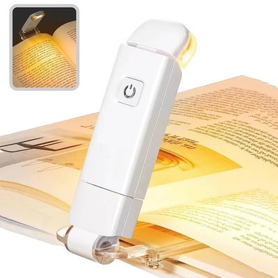 LED USB Rechargeable Book Light Reading Light Eye Protection Night Light Portable Clip Desk Light Bookmark Read Light Night Lamp