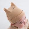 Pompkins BABY Organic Cotton Cap and Dog Made in Japan Y-1067 100% [Rabbit, Bear, Series] (Bear (Brown))