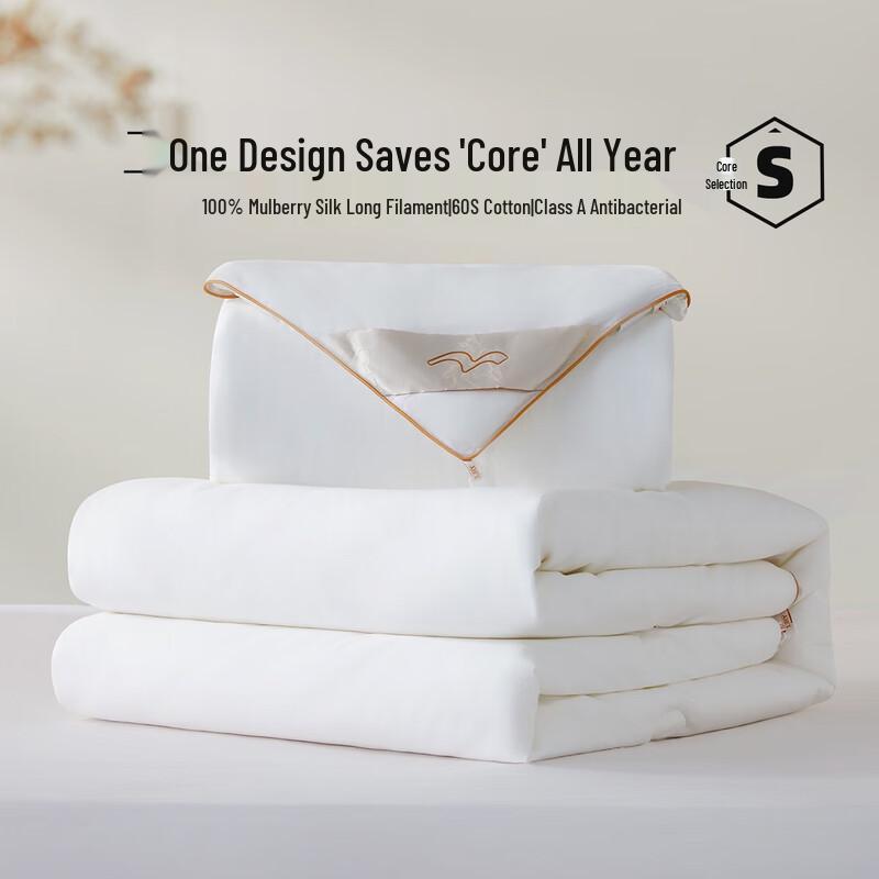 Mercury Home Textiles Detachable 100% Mulberry Silk All-Season Quilt