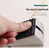 304 Stainless Steel Raised Anti-Slip Rubber Door Stopper with Nail-Free Floor Mount and Anti-Collision Spring
