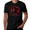 T-shirt Rhaenys Targaryen & Meleys Drago Base Monocolore Manica Corta Top in Cotone