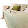Cotton and Linen Sofa Cushion Four Seasons Universal Non-Slip Simple Striped Canvas Sleeve Cover Cushion Cover Cloth Nordic