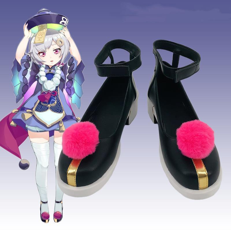 Genshin Impact Qiqi Zombie Cosplay Costume Hat Fancy Dresses Outfit Halloween