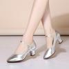 Women's Dance Shoes Modern Classic Standard Latin Dance PU Surface High Heeled Shoes