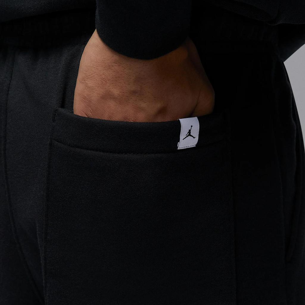 Jordan Essentials Holiday Warm Breathable Skin-Friendly Comfortable Knit Sports Pants Men Bottoms Black Metallic-Gold FD7468-011