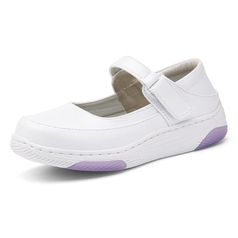 New nurse shoes soft sole summer comfortable thick sole heightening breathable deodorant not tired feet non-slip little white shoes