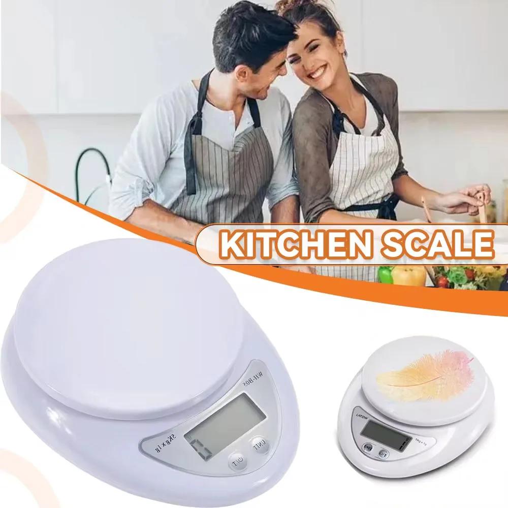5KG/1G Mini Portable Electronic Digital Kitchen Scale Food Jewelry Digital Scale LCD Display Measuring Kitchen Accessories Tool