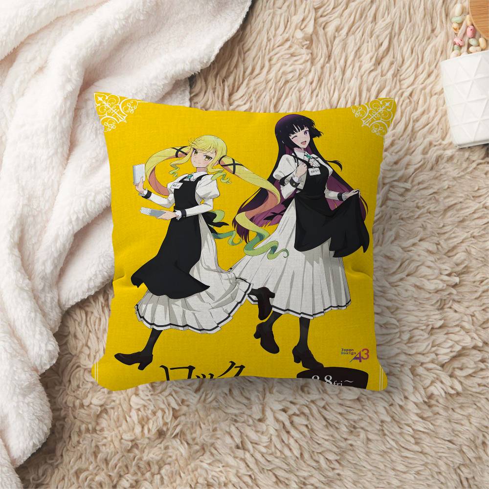 Anime Rock Is A Ladys Modesty Cushion Cover Pillowcase Upholstery Sofa Throw Pillow Home Decor Pillowcas