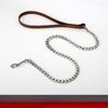 Stainless Steel Dog Leash Cowhide Anti Biting Dog Leash Small Dog Medium and Large Dog Golden Retriever Dog Walking Leash
