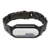 Uhrarmband Einfach Verstellbar Vollschutz Edelstahl Ersatzarmband für Mi Band 7 Schwarz