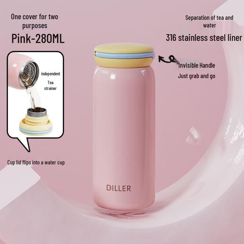 Dilebell 316 Stainless Steel Mini Portable Pocket Thermos