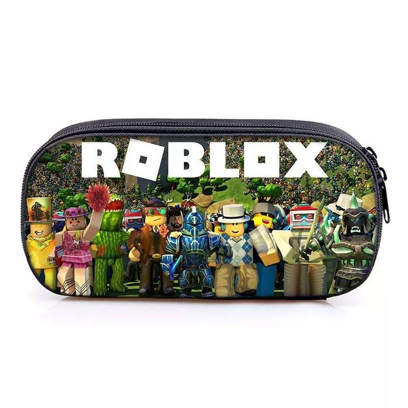 New Trendy Pencil Case for Elementary Middle School Students, Boys and Girls, Roblox Stylish Cartoon Pencil Case, Large Capacity Stationery Box KTB