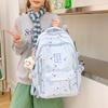 Cute Star-Print Nylon Backpack – Stylish & Lightweight School Bag for Girls, Teens, and Women