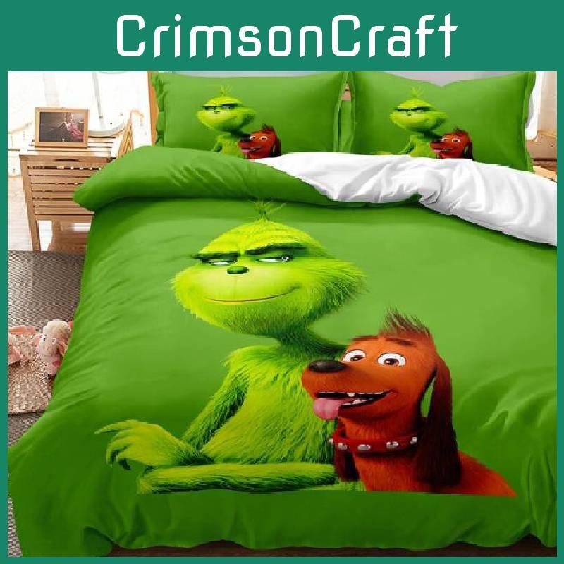 Bedding The Single Double Duvet Cover Pillowcase Cartoon Bedding Print