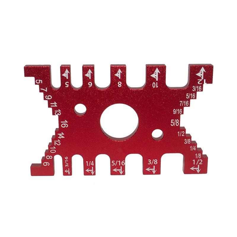 

Versatile Woodworking Tenon Gauge & Push Handle Ruler for Table Saw & Engraving