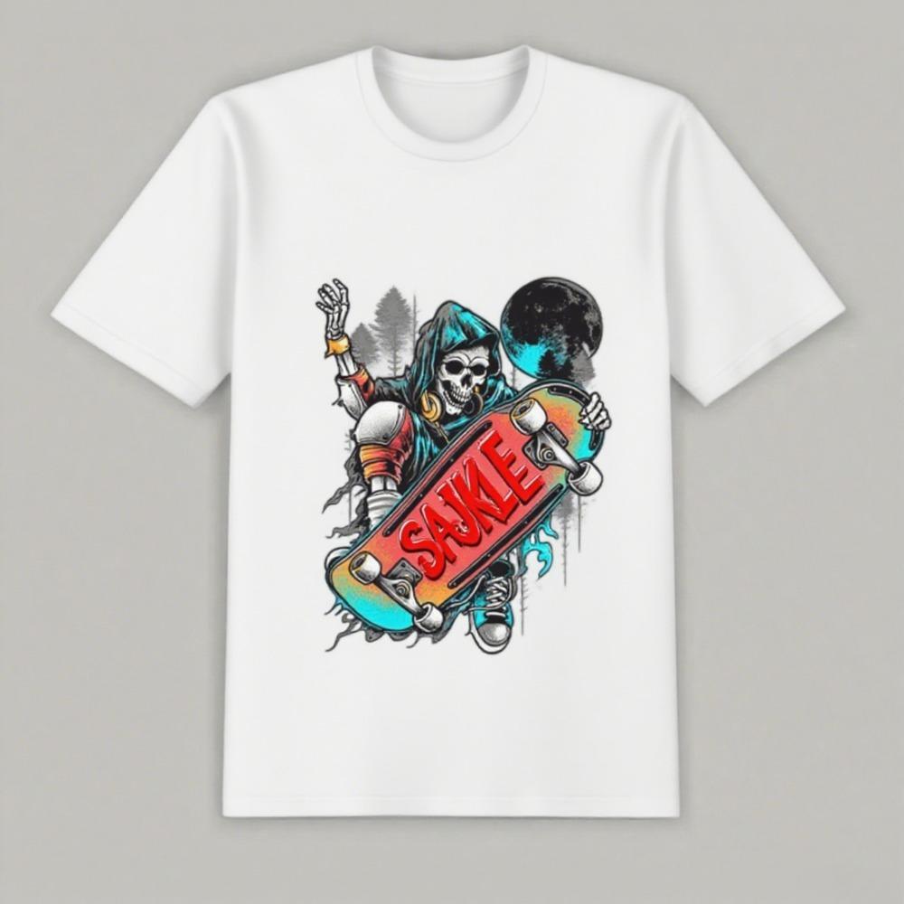 Fashion High-quality Leisure Cotton Short-sleeved and Couples Street Daily Style Best-selling Light Comfortable Printed T-shirts