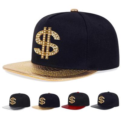 Unisex Diamond Usd Letter Label Hip-Hop Hats Spring Autumn Outdoor Adjustable Casual Baseball Caps Trucker Caps Sunscreen Hat