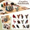 Kit de Patchwork de Pájaros DIY con Tela y Materiales de Costura para Adultos y Niños