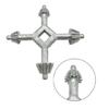Practical 4 in 1 Key Wrench Multifunctional Zinc Alloy Four Head Combination Tool For Home And Office Use