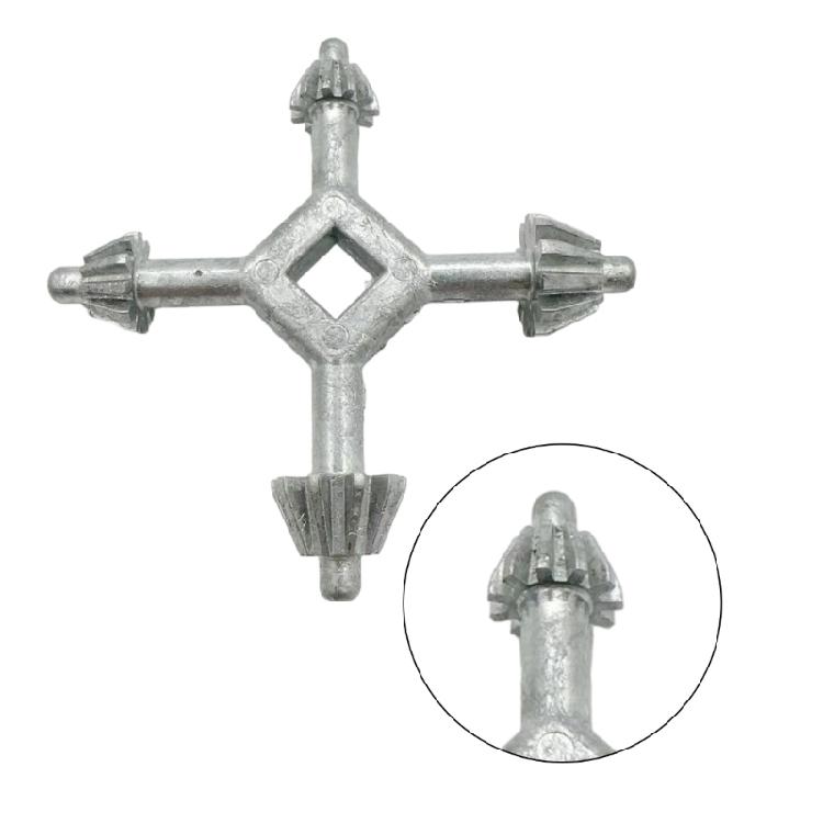 Practical 4 in 1 Key Wrench Multifunctional Zinc Alloy Four Head Combination Tool For Home And Office Use