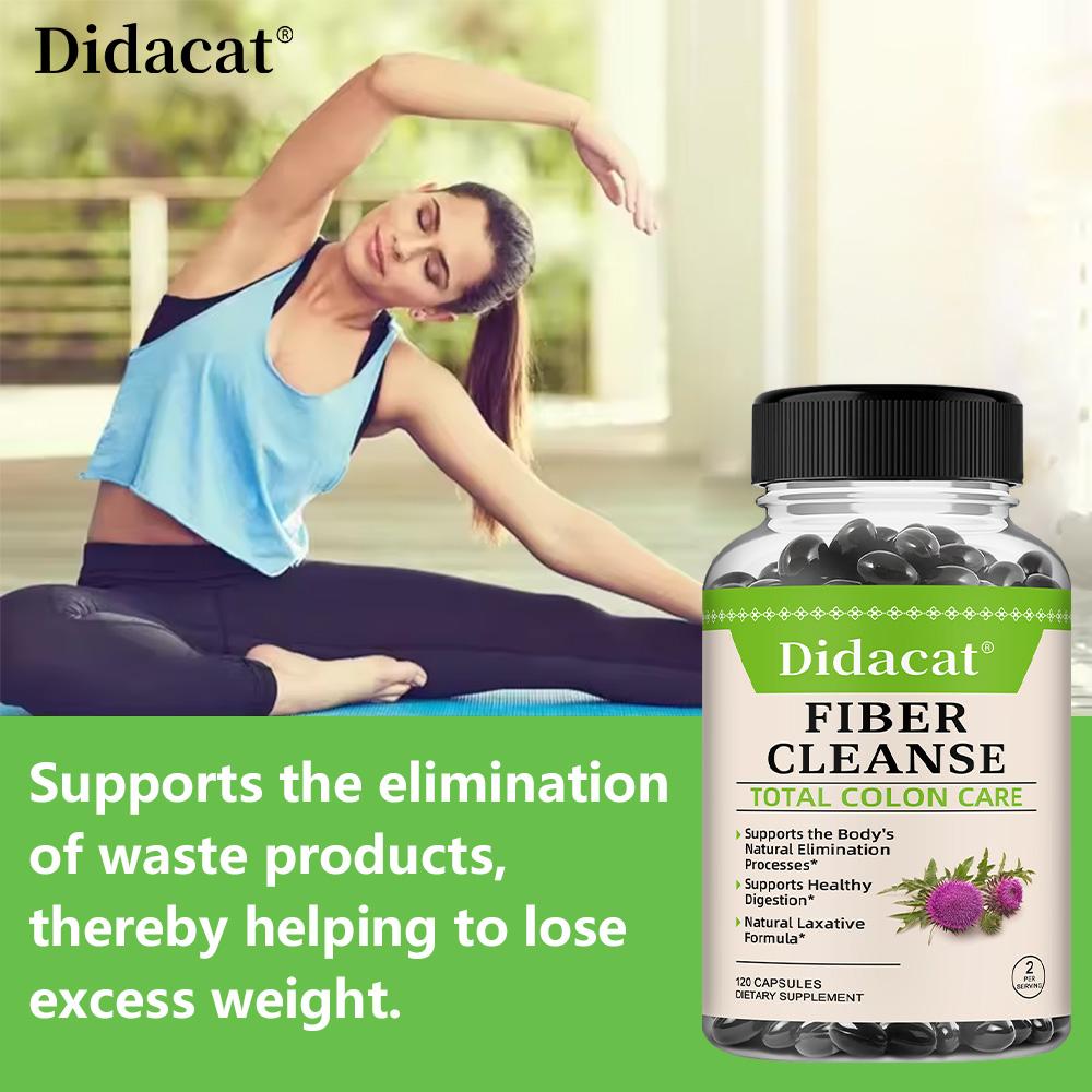Fiber Supplement Lose Weight Detoxification Promotes Overall Health 120 Capsules
