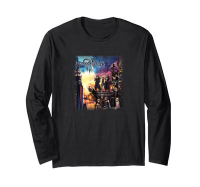 Disney Kingdom Hearts III Episches Cover Gruppenaufnahme Truhe Poster Langarm T-Shirt