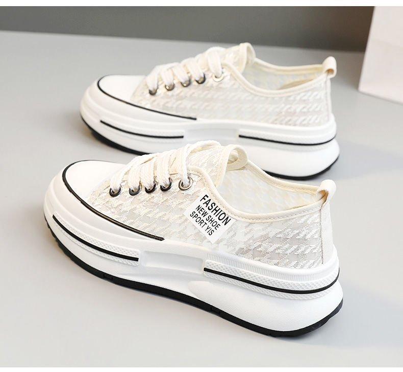 

Женская спортивная обувь Comemore 2024 года, новые летние дышащие сетчатые белые туфли на толстой подошве, стильные кроссовки на платформе, повседневные кроссовки 35 бежевый