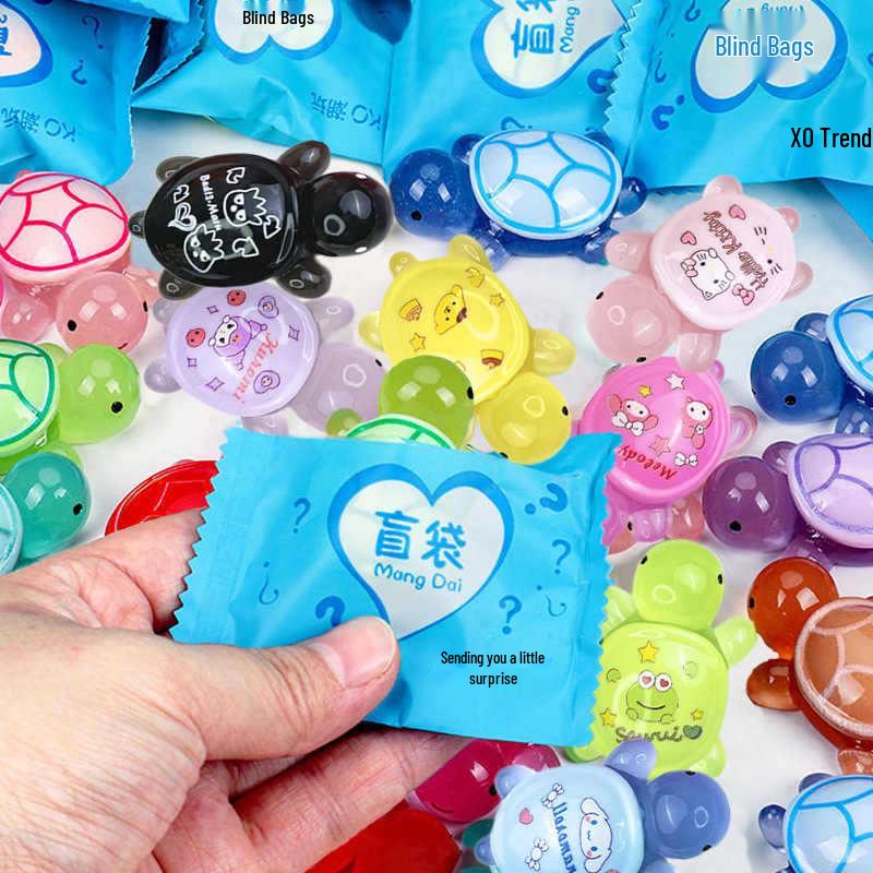 Luminous Colorful Turtle Ocean Figurine - Glowing DIY Jewelry Toy