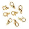 200Pcs Lobster Clasp Sturdy Zinc Alloy 0.5x0.2in Simple Multi Purpose Lobster Claw Clasps Gold