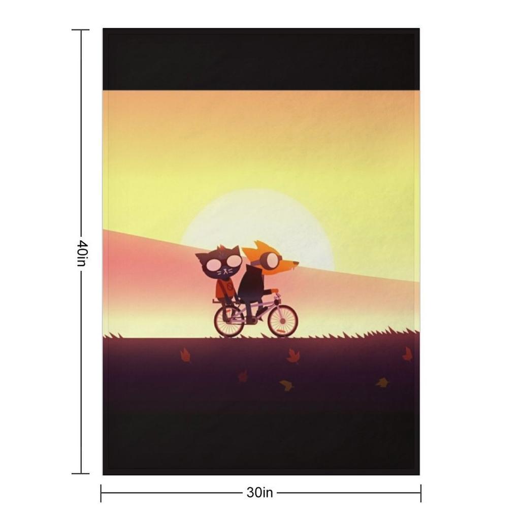 Night in the woods cycles poster HD Throw Blanket halloween Moving manga Decorative Throw Blankets