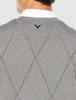 Pánská pletená vesta Golf C22219100 3L [Callaway] s výstřihem do V (Svetr s argyle vzorem/odpuzující vodu) / / 1022_Gray