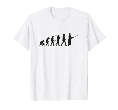 Human Evolution Kendo Martial Arts Kendo Lover Hobby Kendo Circle Kendo Club Tekkendo Swordsmanship Evolution T-Shirt
