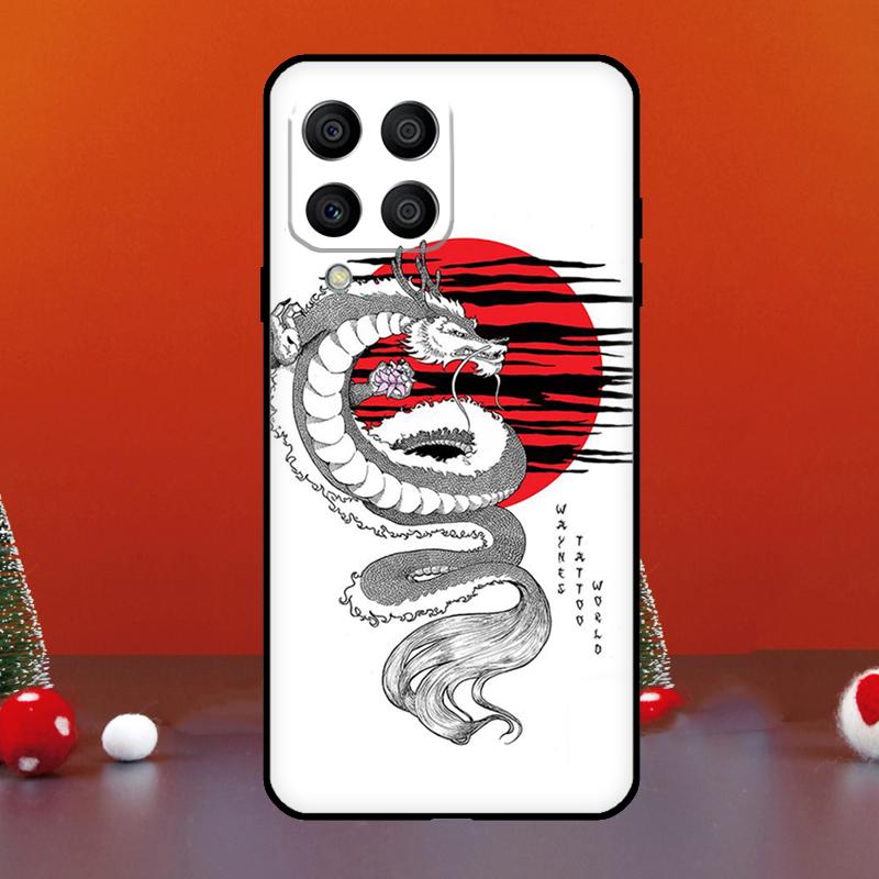 Japanese Dragon Style For Samsung Galaxy M06 M16 M14 M34 M54 M11 M21 M31 M13 M33 M35 M53 M55 M15 M12 M32 M52 Case