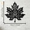 Intricate Maple Leaf 2D Metal Wall Art, Fall Iron Sculpture for Home Decor & Thanksgiving Gift
