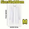 1/3/5/10PCS Washable Clothes Hanging Dust Cover Wedding Dress Cover Suit Coat Storage Bag Wardrobe Hanging Clothing Organizers