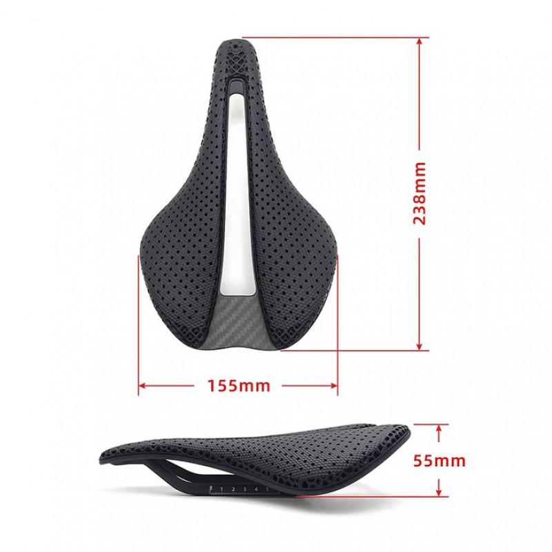 Ultra-Light 3D Printed Carbon Fiber Bicycle Saddle Road Mountain Bikes Hollow Design Comfort Seat