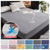Waterproof Thicken Mattress Pad Protector Adjustable Fitted Sheets Bed Covers Anti-bacterial Pad for Bed