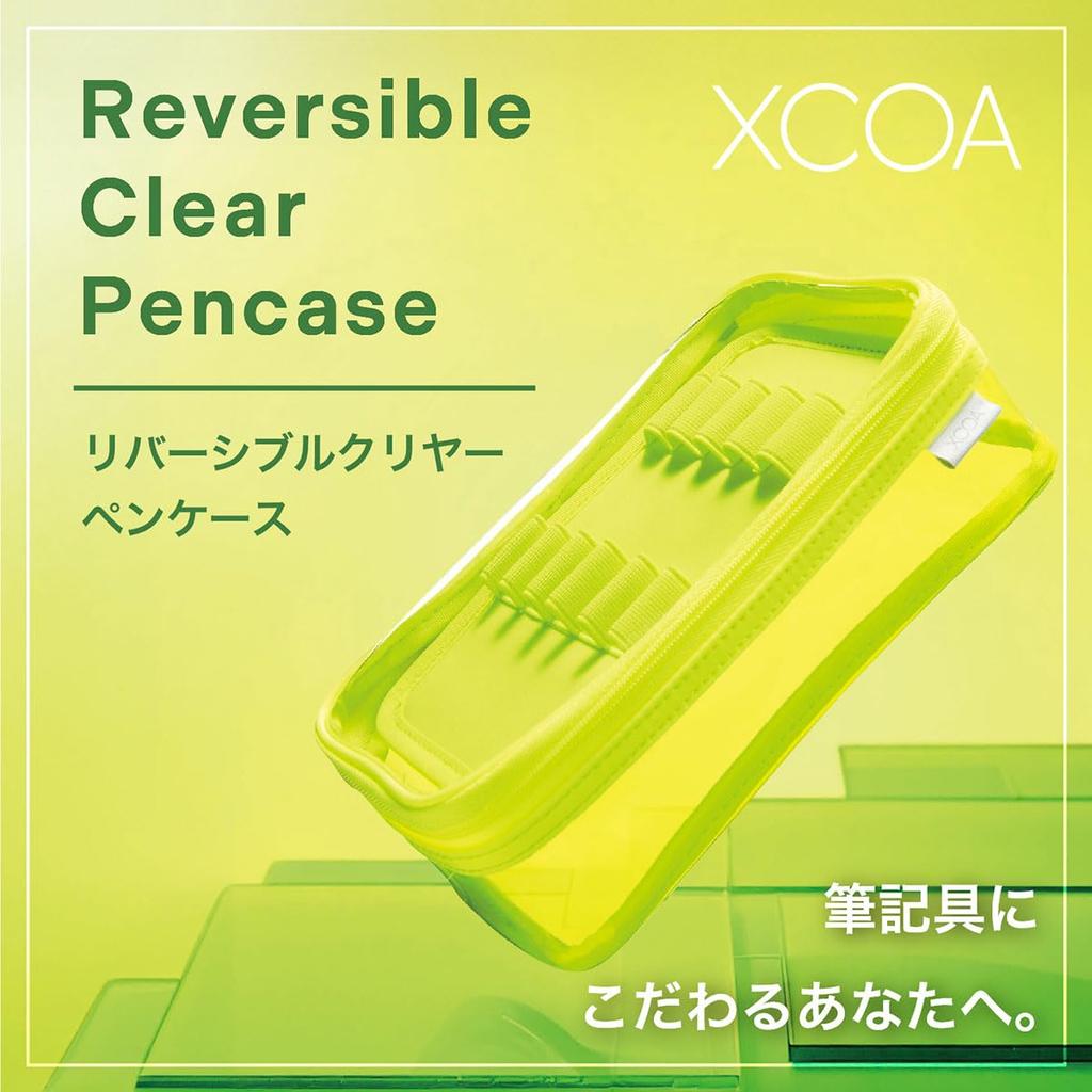 LIHIT LAB XCOA Reversible Clear Pencil Cobalt Case, Blue, A3800-8