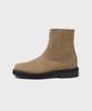 Firenze Atelier [Vibram] Nobo_Bold Shape Hidden Zip-Up Boots 3500 [Beige Nubuck]