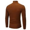 Winter Autumn Men's Casual Slim Fit Basic Tops Soft Stretchable Bottoming Shirt Knitted Lightweight Turtleneck Pullover Sweater