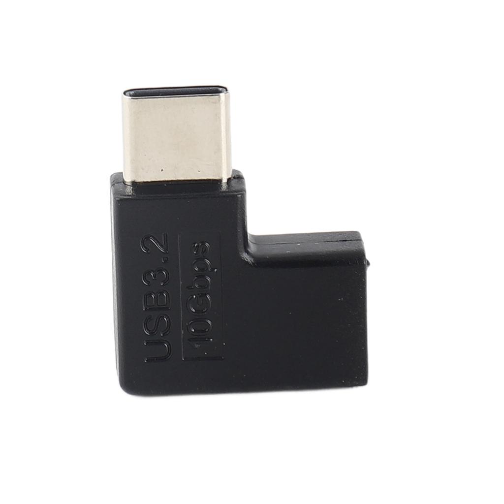 90 Degree Type C Female To Male Adapter 10Gbps Fast Charge USB 3.2 Type C Connector